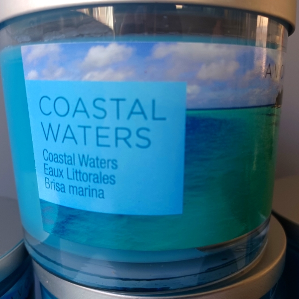 Avon 3 wick Candle - Coastal Waters